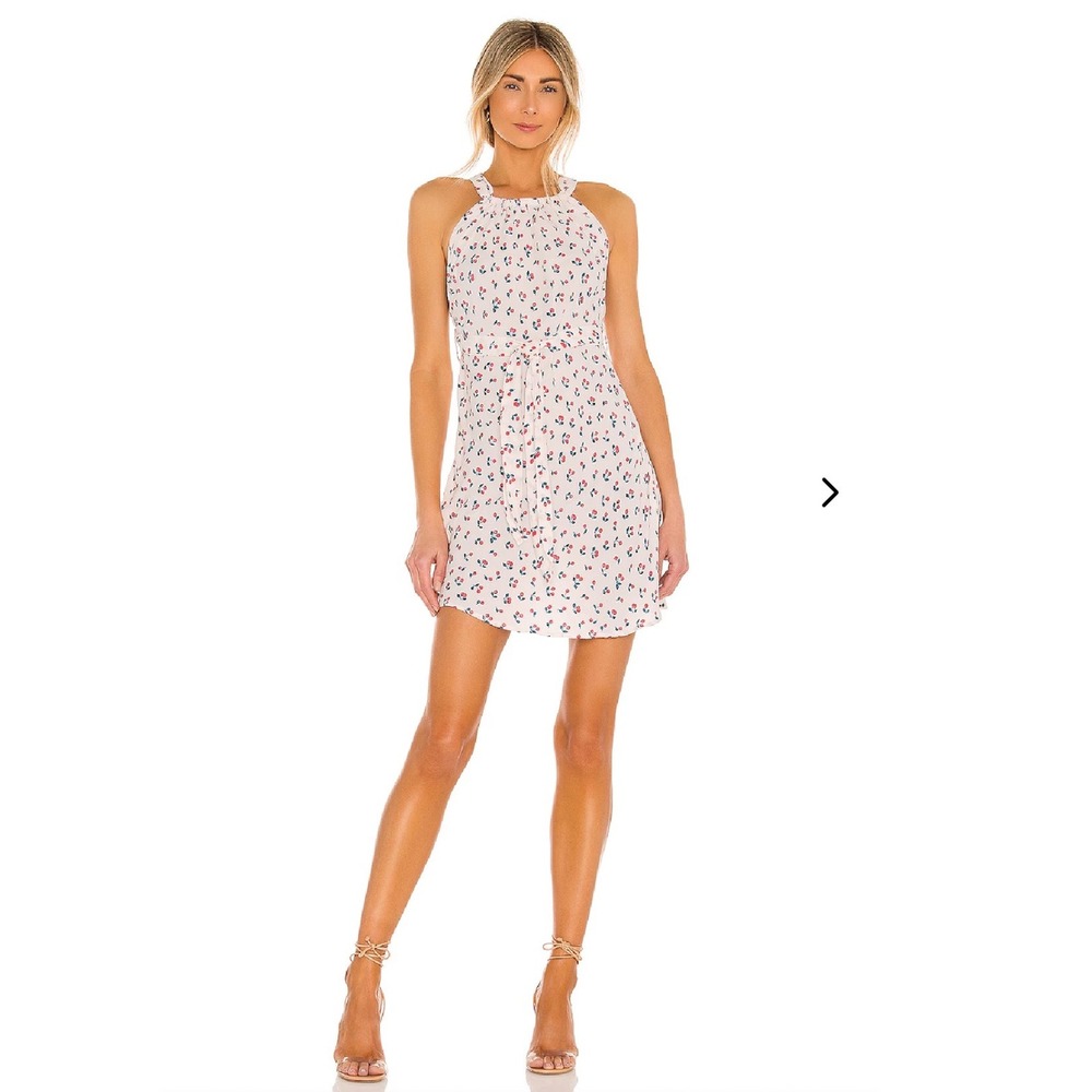 NEW Lovers + Friends Cherry Print Mini Dress XXS High Neck